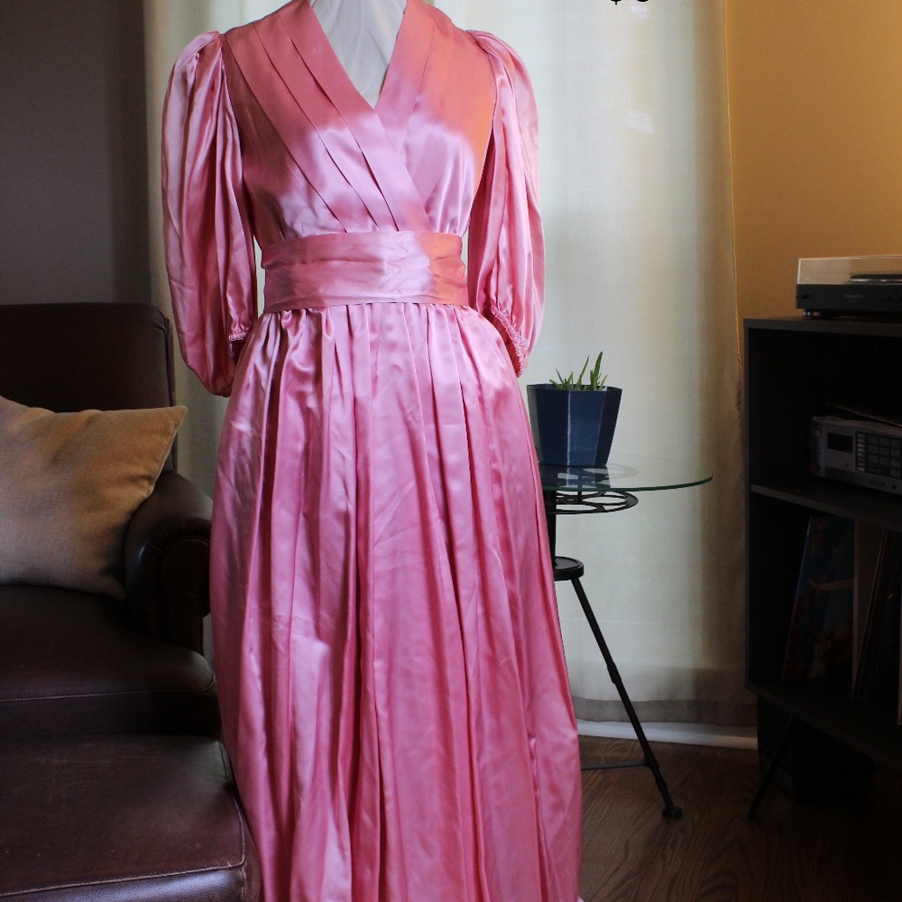 Handmade Pink Floor-Length Dress